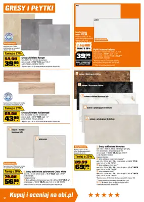 OBI - gazetka promocyjna Gazetka od środy 21.05 do wtorku 03.06 - strona 12 OBI - gazetka promocyjna Gazetka od środy 21.05 do wtorku 03.06 - strona 12