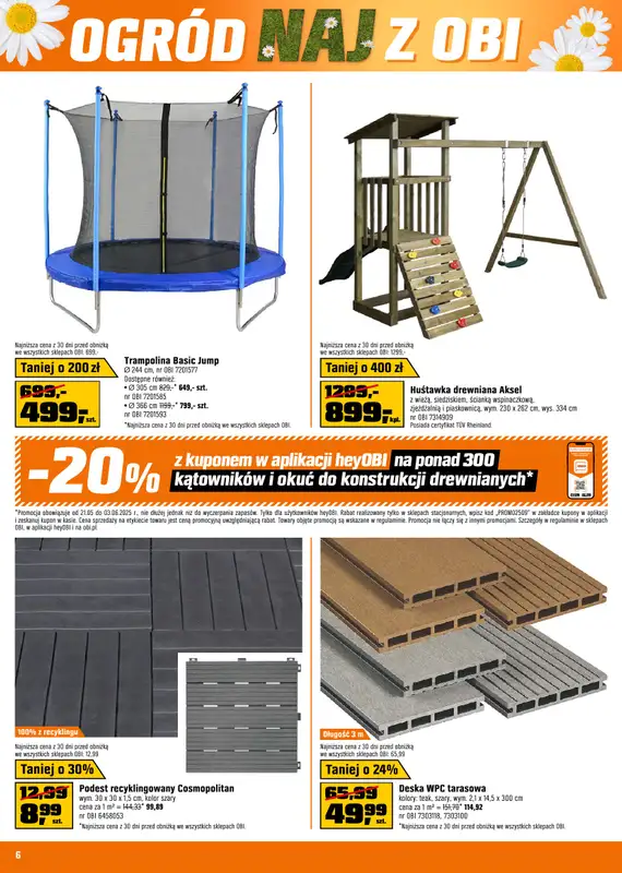 OBI - gazetka promocyjna Gazetka od środy 21.05 do wtorku 03.06 - strona 6