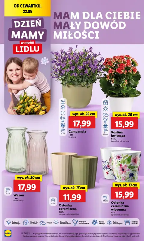 #Dzień Matki - gazetka promocyjna Lidl I Dzień mamy w Lidlu od czwartku 22.05 do soboty 24.05 - strona 13
