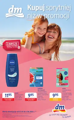 Drogerie DM - gazetka promocyjna Gazetka: Kupuj sprytniej niż w promocji od czwartku 22.05 do środy 04.06 Drogerie DM - gazetka promocyjna Gazetka: Kupuj sprytniej niż w promocji od czwartku 22.05 do środy 04.06