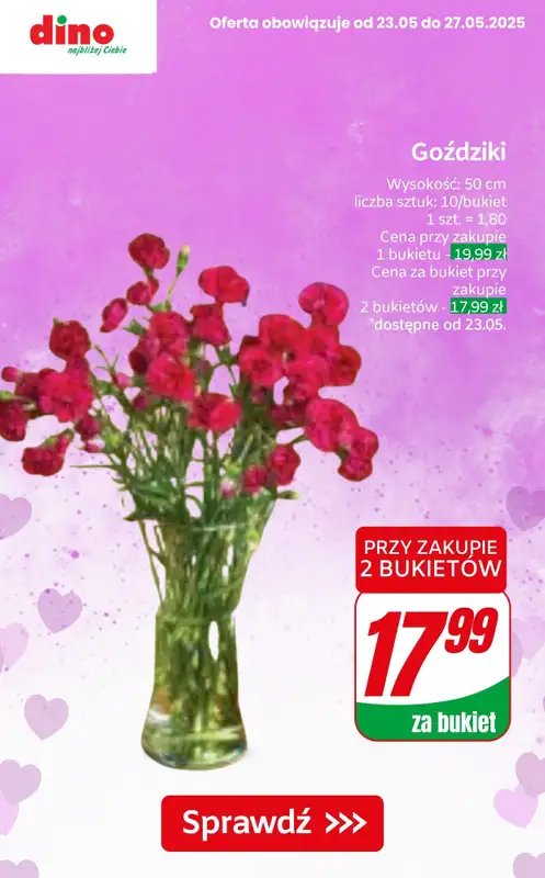 #Dzień Matki - gazetka promocyjna Dino | Kwiaty, czekoladki i upominki na Dzień Mamy! od czwartku 22.05 do poniedziałku 26.05 - strona 9