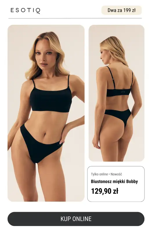 Esotiq - gazetka promocyjna Dwa biustonosze za 199 zł - podwójna radość na Dzień Mamy od czwartku 22.05 do czwartku 29.05 - strona 3