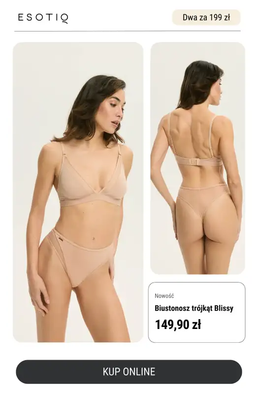 Esotiq - gazetka promocyjna Dwa biustonosze za 199 zł - podwójna radość na Dzień Mamy od czwartku 22.05 do czwartku 29.05 - strona 10