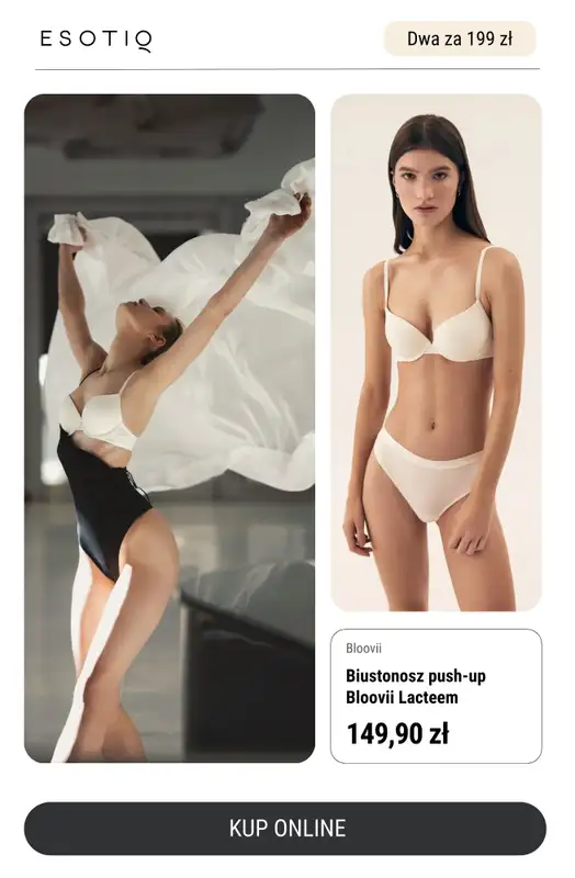 Esotiq - gazetka promocyjna Dwa biustonosze za 199 zł - podwójna radość na Dzień Mamy od czwartku 22.05 do czwartku 29.05 - strona 8