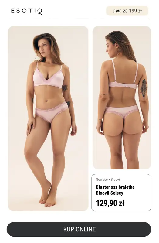 Esotiq - gazetka promocyjna Dwa biustonosze za 199 zł - podwójna radość na Dzień Mamy od czwartku 22.05 do czwartku 29.05 - strona 7