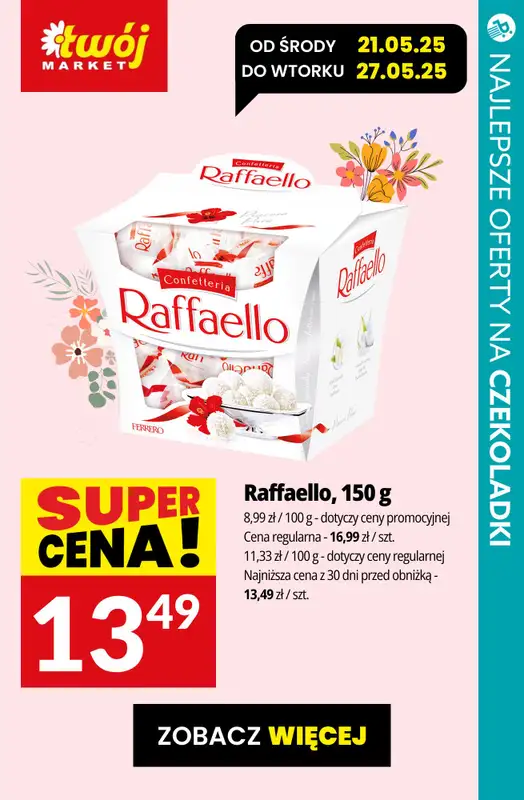 #Dzień Matki - gazetka promocyjna Czekoladki dla Mamy - przegląd sklepów od czwartku 22.05 do poniedziałku 26.05 - strona 3