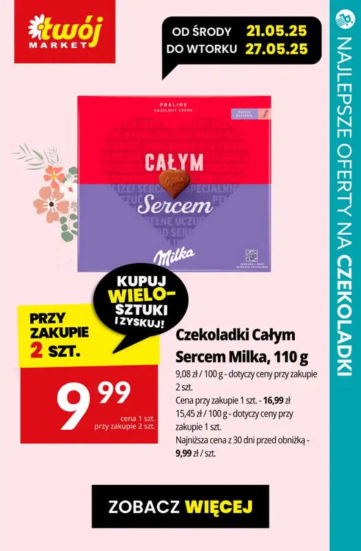 #Dzień Matki - gazetka promocyjna Czekoladki dla Mamy - przegląd sklepów od czwartku 22.05 do poniedziałku 26.05 - strona 8