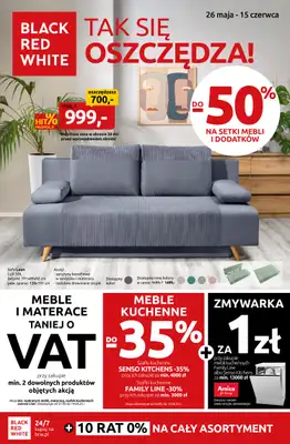 Black Red White - gazetka promocyjna Tak się oszczędza! od poniedziałku 26.05 do niedzieli 15.06 Black Red White - gazetka promocyjna Tak się oszczędza! od poniedziałku 26.05 do niedzieli 15.06
