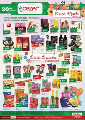 CEZAR Delikatesy - gazetka promocyjna Gazetka od niedzieli 25.05 do środy 04.06 CEZAR Delikatesy - gazetka promocyjna Gazetka od niedzieli 25.05 do środy 04.06