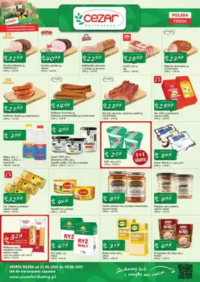 CEZAR Delikatesy - gazetka promocyjna Gazetka od niedzieli 25.05 do środy 04.06 - strona 2 CEZAR Delikatesy - gazetka promocyjna Gazetka od niedzieli 25.05 do środy 04.06 - strona 2