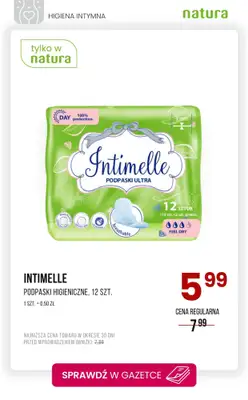 Drogerie Natura - gazetka promocyjna Higiena intymna - produkty w obniżonych cenach! od poniedziałku 26.05 do środy 04.06 - strona 7