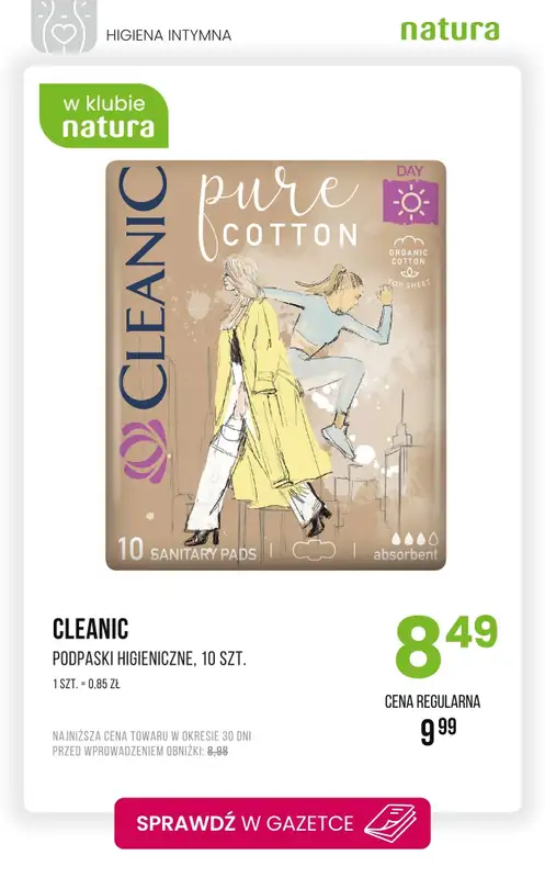 Drogerie Natura - gazetka promocyjna Higiena intymna - produkty w obniżonych cenach! od poniedziałku 26.05 do środy 04.06 - strona 4