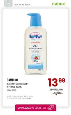 Drogerie Natura - gazetka promocyjna Higiena intymna - produkty w obniżonych cenach! od poniedziałku 26.05 do środy 04.06 - strona 3