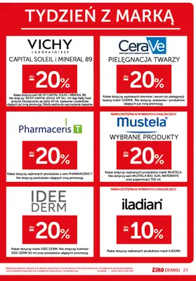 Ziko Dermo - gazetka promocyjna Gazetka Delikatna pielęgnacja wrażliwej skóry od czwartku 29.05 do środy 11.06 - strona 23