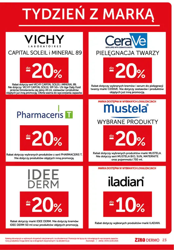 Ziko Dermo - gazetka promocyjna Gazetka Delikatna pielęgnacja wrażliwej skóry od czwartku 29.05 do środy 11.06 - strona 23