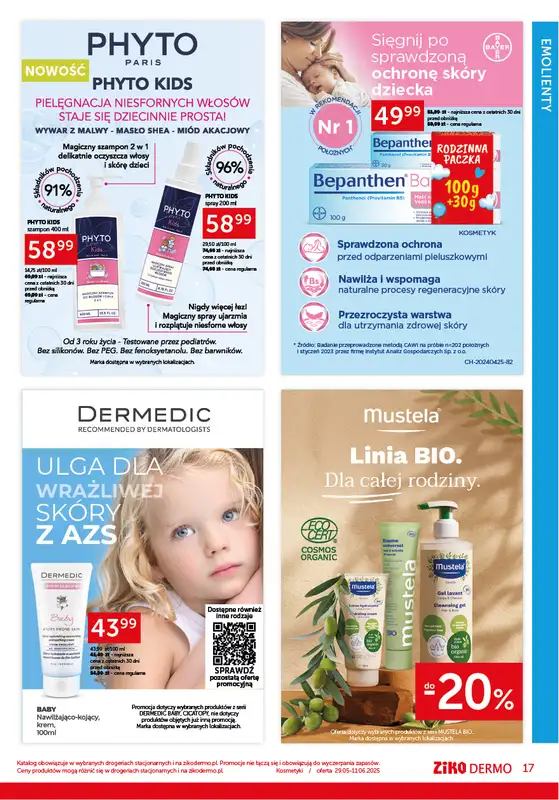 Ziko Dermo - gazetka promocyjna Gazetka Delikatna pielęgnacja wrażliwej skóry od czwartku 29.05 do środy 11.06 - strona 17