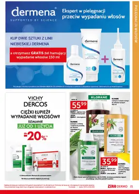 Ziko Dermo - gazetka promocyjna Gazetka Delikatna pielęgnacja wrażliwej skóry od czwartku 29.05 do środy 11.06 - strona 21