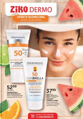 Ziko Dermo - gazetka promocyjna Gazetka Oferta słoneczna od czwartku 29.05 do poniedziałku 30.06