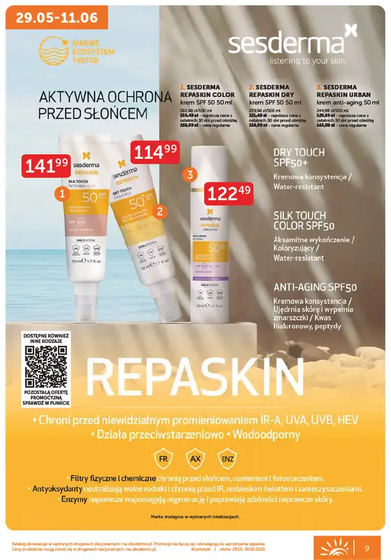 Ziko Dermo - gazetka promocyjna Gazetka Oferta słoneczna od czwartku 29.05 do poniedziałku 30.06 - strona 9
