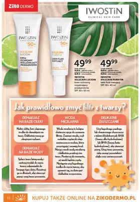 Ziko Dermo - gazetka promocyjna Gazetka Oferta słoneczna od czwartku 29.05 do poniedziałku 30.06 - strona 10