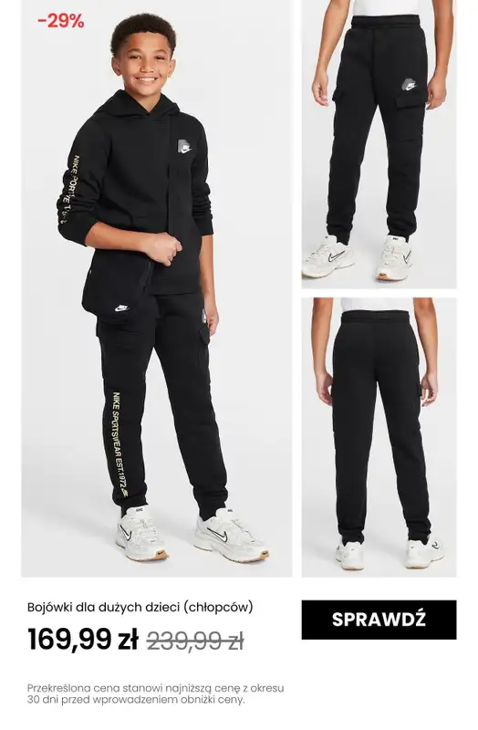 NIKE - gazetka promocyjna Do -30% na produkty dziecięce od poniedziałku 26.05 do niedzieli 01.06 - strona 8