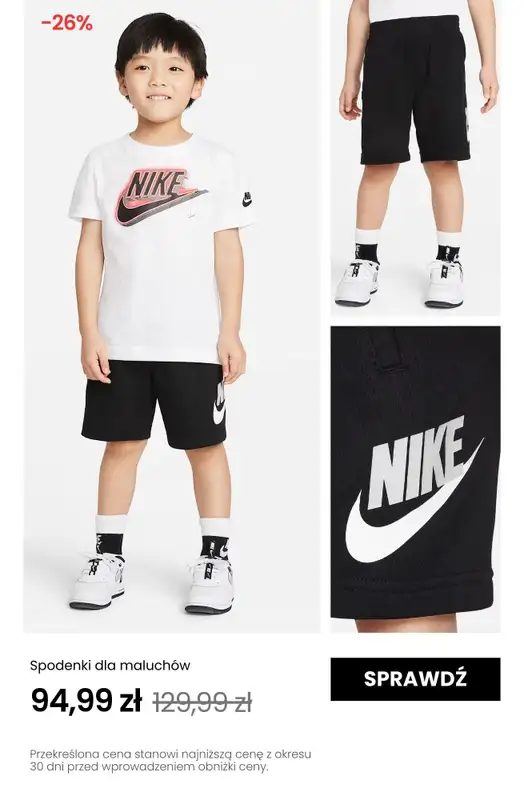 NIKE - gazetka promocyjna Do -30% na produkty dziecięce od poniedziałku 26.05 do niedzieli 01.06 - strona 10