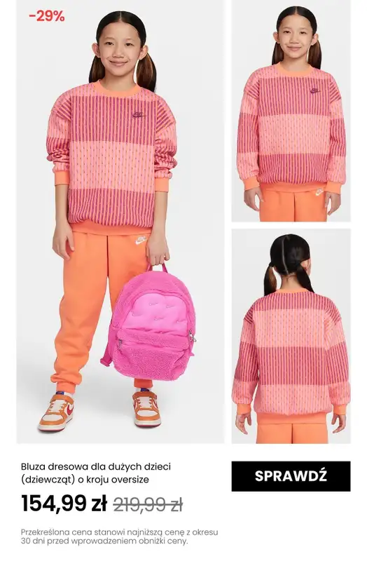 NIKE - gazetka promocyjna Do -30% na produkty dziecięce od poniedziałku 26.05 do niedzieli 01.06 - strona 3