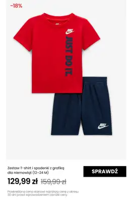 NIKE - gazetka promocyjna Do -30% na produkty dziecięce od poniedziałku 26.05 do niedzieli 01.06 - strona 9 NIKE - gazetka promocyjna Do -30% na produkty dziecięce od poniedziałku 26.05 do niedzieli 01.06 - strona 9