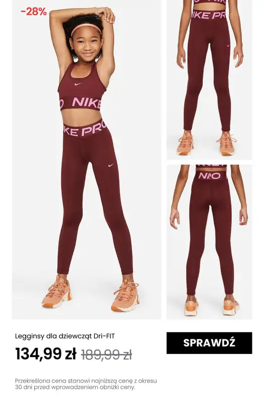 NIKE - gazetka promocyjna Do -30% na produkty dziecięce od poniedziałku 26.05 do niedzieli 01.06 - strona 13