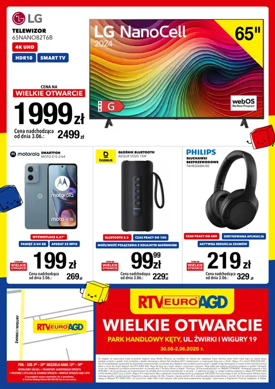 RTV EURO AGD - gazetka promocyjna Wielkie Otwarcie – Kęty (PH Kęty) -  30.05.2025 (piątek) – godz. 8:00 od piątku 30.05 do poniedziałku 02.06 - strona 8