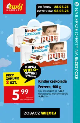 #Dzień Dziecka - gazetka promocyjna Najlepsze oferty na SŁODYCZE na DZIEŃ DZIECKA od czwartku 29.05 do soboty 31.05 - strona 7