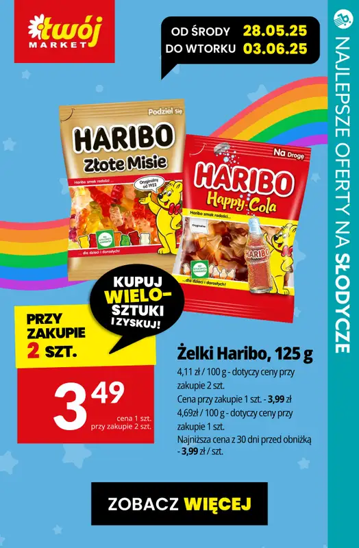 #Dzień Dziecka - gazetka promocyjna Najlepsze oferty na SŁODYCZE na DZIEŃ DZIECKA od czwartku 29.05 do soboty 31.05 - strona 13