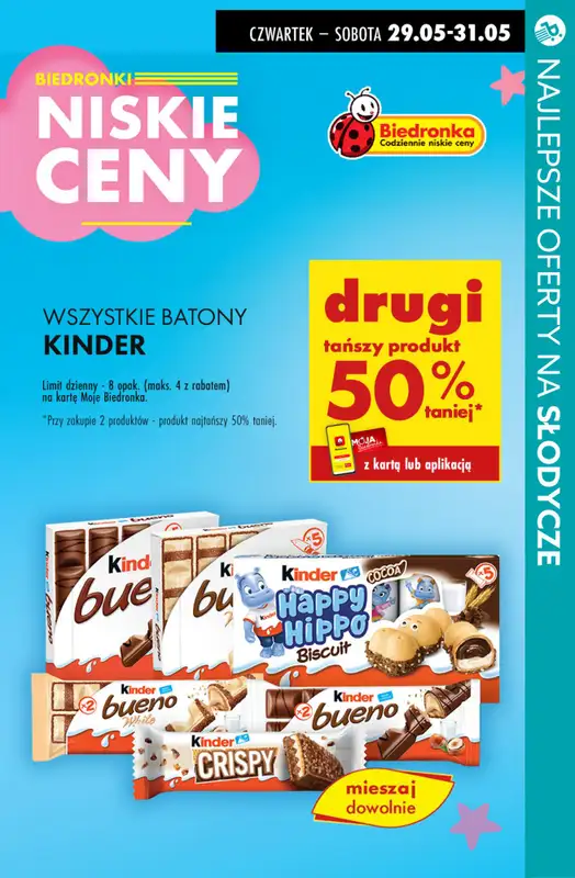 #Dzień Dziecka - gazetka promocyjna Najlepsze oferty na SŁODYCZE na DZIEŃ DZIECKA od czwartku 29.05 do soboty 31.05 - strona 6
