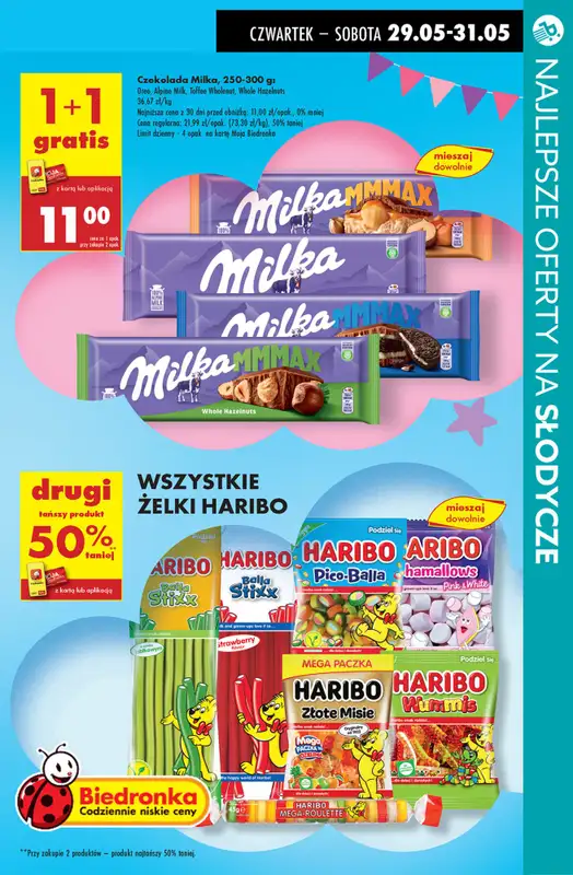 #Dzień Dziecka - gazetka promocyjna Najlepsze oferty na SŁODYCZE na DZIEŃ DZIECKA od czwartku 29.05 do soboty 31.05 - strona 12
