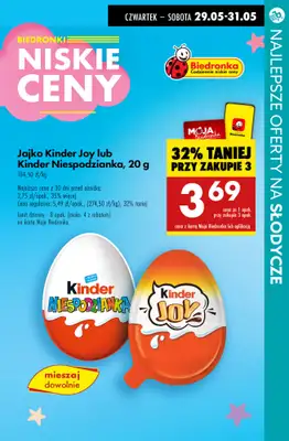 #Dzień Dziecka - gazetka promocyjna Najlepsze oferty na SŁODYCZE na DZIEŃ DZIECKA od czwartku 29.05 do soboty 31.05 - strona 16