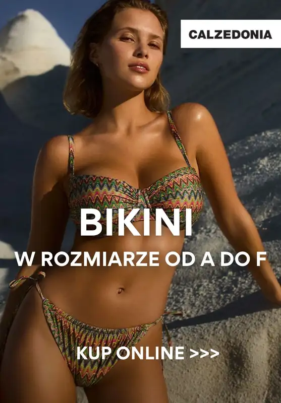 Calzedonia - gazetka promocyjna Bikini w rozmiarze od A do F od czwartku 29.05 