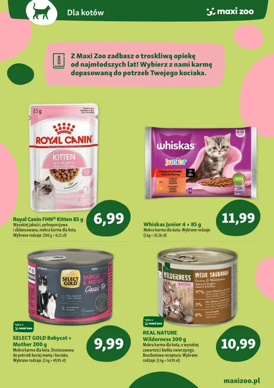MAXI ZOO - gazetka promocyjna Maxi Zoo - Wszystko dla szczeniaka i kociaka od niedzieli 01.06 do poniedziałku 30.06 - strona 6
