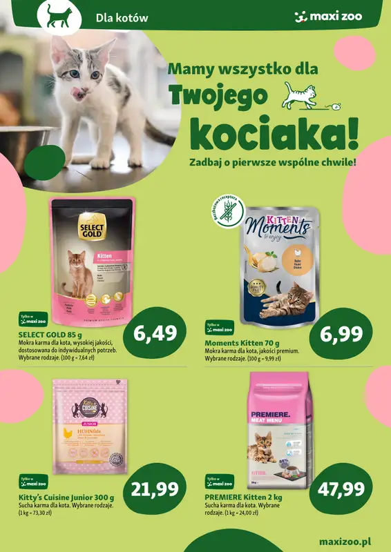 MAXI ZOO - gazetka promocyjna Maxi Zoo - Wszystko dla szczeniaka i kociaka od niedzieli 01.06 do poniedziałku 30.06 - strona 5