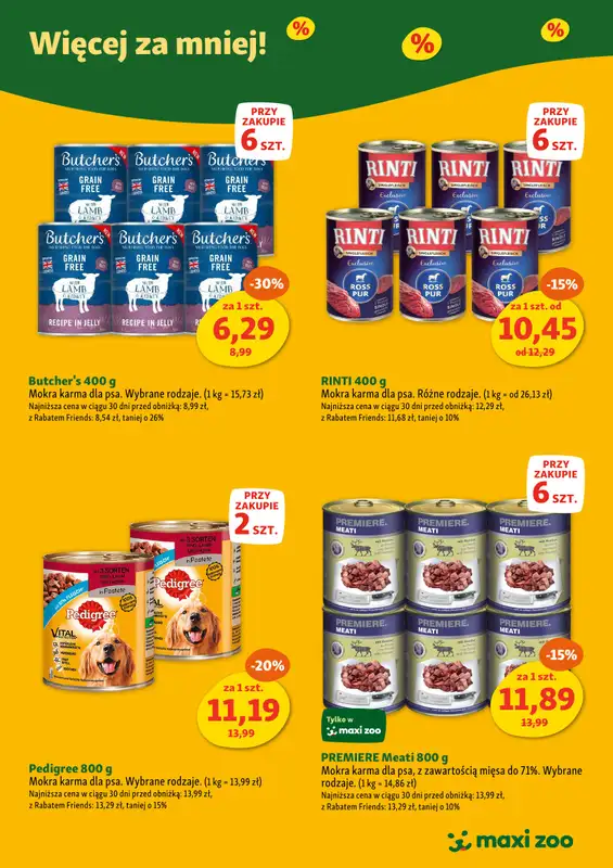 MAXI ZOO - gazetka promocyjna Maxi Zoo - Więcej za mniej! od niedzieli 01.06 do poniedziałku 30.06 - strona 4