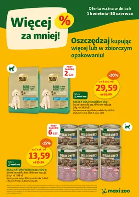 MAXI ZOO - gazetka promocyjna Maxi Zoo - Więcej za mniej! od niedzieli 01.06 do poniedziałku 30.06 MAXI ZOO - gazetka promocyjna Maxi Zoo - Więcej za mniej! od niedzieli 01.06 do poniedziałku 30.06