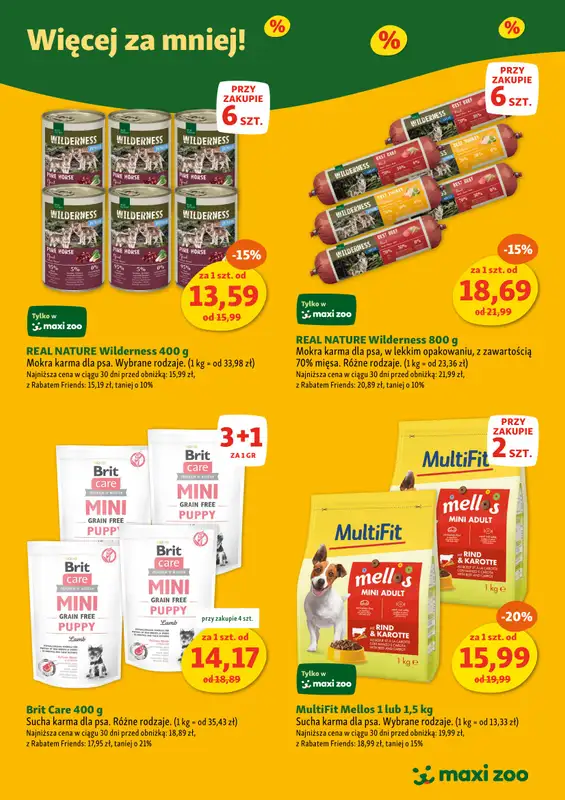 MAXI ZOO - gazetka promocyjna Maxi Zoo - Więcej za mniej! od niedzieli 01.06 do poniedziałku 30.06 - strona 5