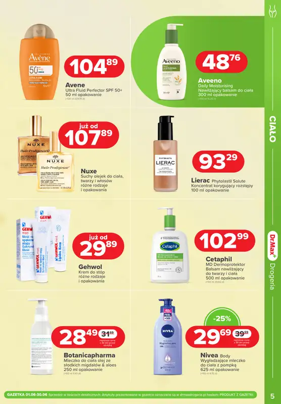 Dr.Max Drogeria - gazetka promocyjna Gazetka od niedzieli 01.06 do poniedziałku 30.06 - strona 5
