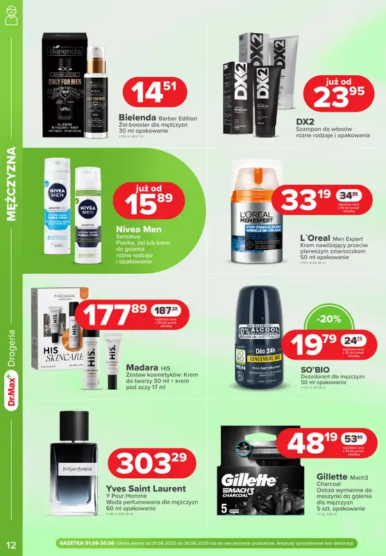 Dr.Max Drogeria - gazetka promocyjna Gazetka od niedzieli 01.06 do poniedziałku 30.06 - strona 12