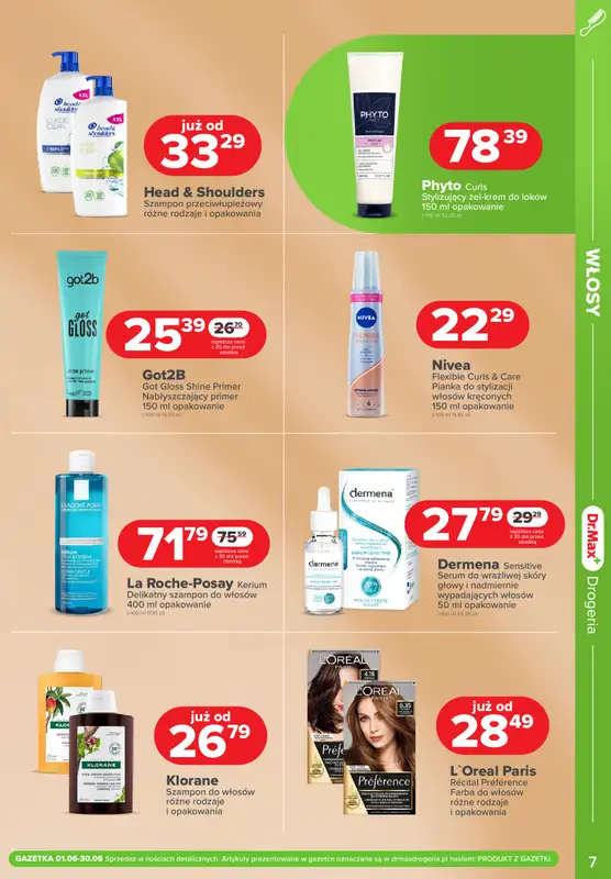 Dr.Max Drogeria - gazetka promocyjna Gazetka od niedzieli 01.06 do poniedziałku 30.06 - strona 7