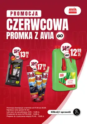 AVIA Stacje Paliw - gazetka promocyjna Promocja czerwcowa od niedzieli 01.06 do poniedziałku 30.06 AVIA Stacje Paliw - gazetka promocyjna Promocja czerwcowa od niedzieli 01.06 do poniedziałku 30.06
