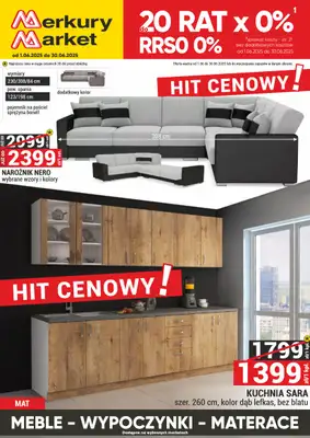Merkury Market - gazetka promocyjna Gazetka Meble, wypoczynki, materace od niedzieli 01.06 do poniedziałku 30.06 Merkury Market - gazetka promocyjna Gazetka Meble, wypoczynki, materace od niedzieli 01.06 do poniedziałku 30.06