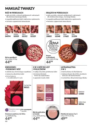 AVON - gazetka promocyjna Katalog Czerwiec 2025 od niedzieli 01.06 do poniedziałku 30.06 - strona 44 AVON - gazetka promocyjna Katalog Czerwiec 2025 od niedzieli 01.06 do poniedziałku 30.06 - strona 44
