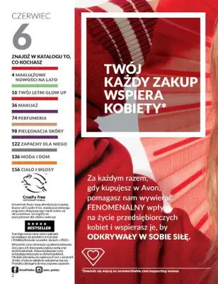AVON - gazetka promocyjna Katalog Czerwiec 2025 od niedzieli 01.06 do poniedziałku 30.06 - strona 2 AVON - gazetka promocyjna Katalog Czerwiec 2025 od niedzieli 01.06 do poniedziałku 30.06 - strona 2