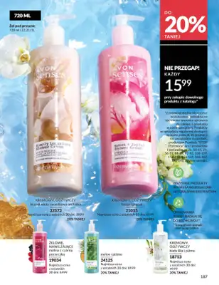 AVON - gazetka promocyjna Katalog Czerwiec 2025 od niedzieli 01.06 do poniedziałku 30.06 - strona 187 AVON - gazetka promocyjna Katalog Czerwiec 2025 od niedzieli 01.06 do poniedziałku 30.06 - strona 187