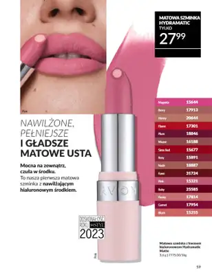 AVON - gazetka promocyjna Katalog Czerwiec 2025 od niedzieli 01.06 do poniedziałku 30.06 - strona 59 AVON - gazetka promocyjna Katalog Czerwiec 2025 od niedzieli 01.06 do poniedziałku 30.06 - strona 59